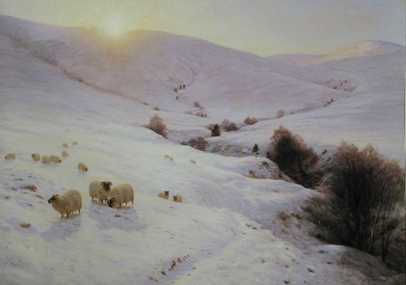 Joseph Farqharson The Sun Peeped oer yon Southland Hills oil painting image